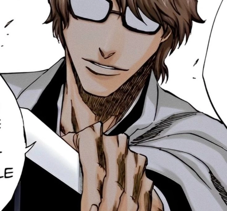 Aizen Sosuke drawing thể hiện ánh mắt nhìn xuyên tâm trí