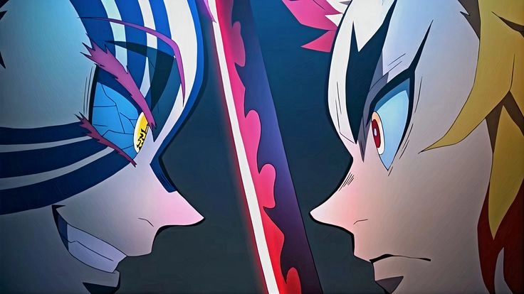 Rengoku x Akaza cảm xúc lẫn lộn khó diễn tả