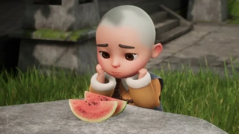 Ngắm hình chú tiểu cute an nhiên dễ thương