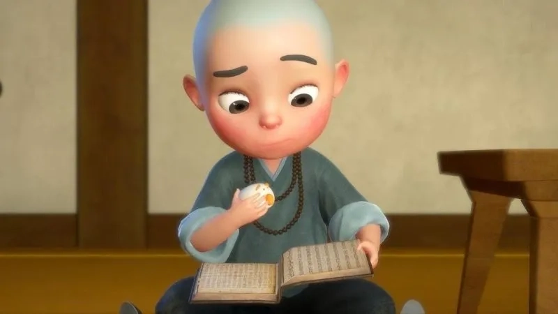 Ngắm hình chú tiểu dễ thương đáng yêu hiền hòa