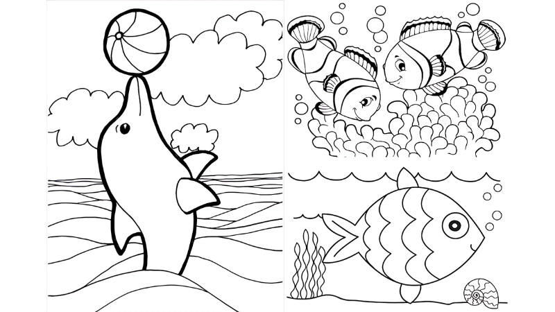 Tải ngay tranh tô màu con vật miễn phí cho bé yêu học tô màu