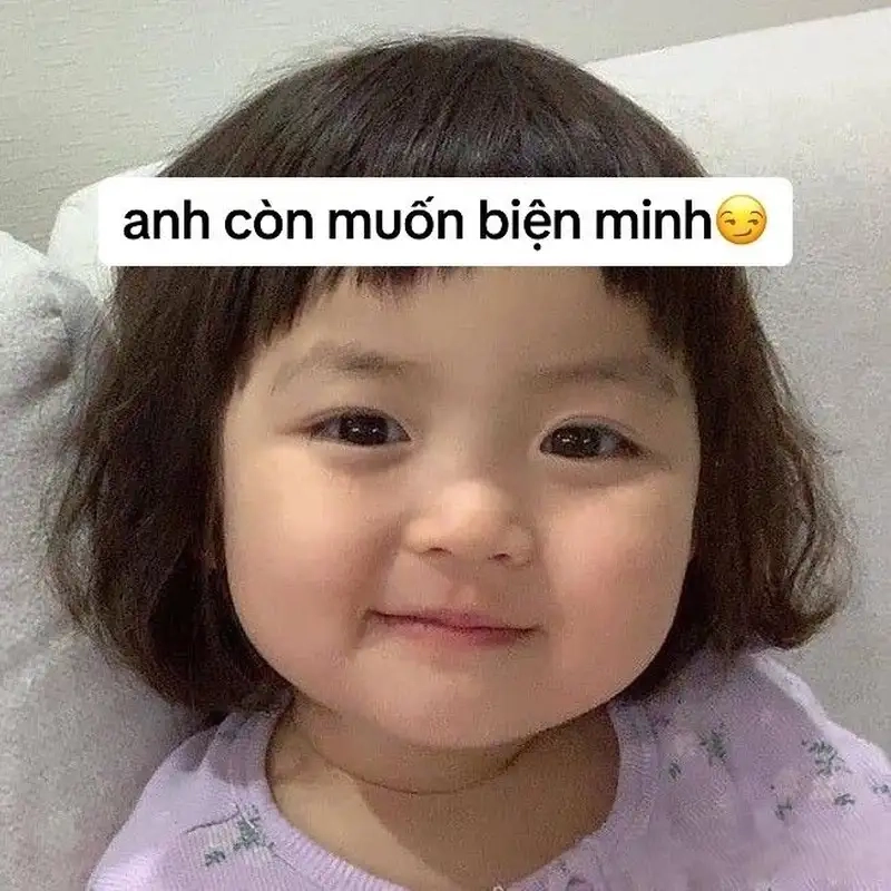 Cười tít mắt với ảnh meme em bé dễ thương