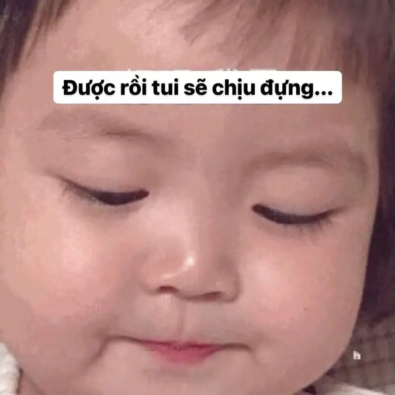 Dễ thương tràn ngập với meme dễ thương em bé