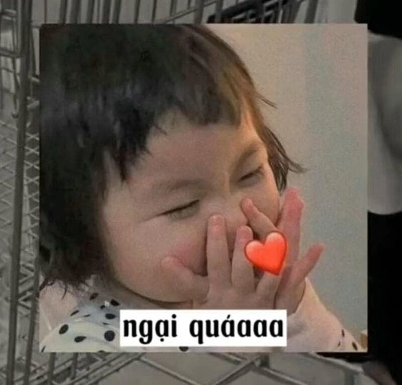 Cười vui mỗi ngày cùng meme em bé ngại bá đạo