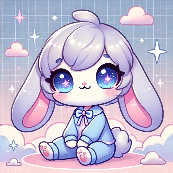 Tải ngay hình thỏ cute chibi làm ảnh đại diện xinh hết nấc