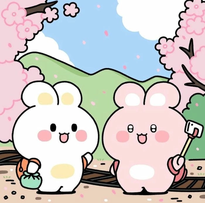 Bộ sưu tập anime chibi hình con thỏ cute đậm chất Nhật Bản đáng yêu