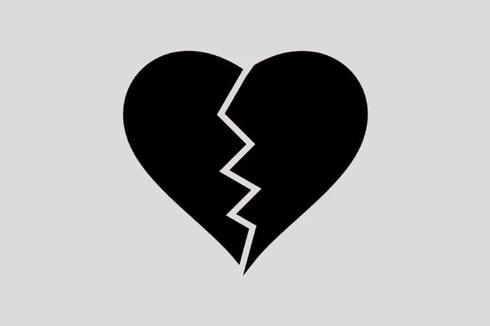 Hình màn hình đen trái tim ấn tượng