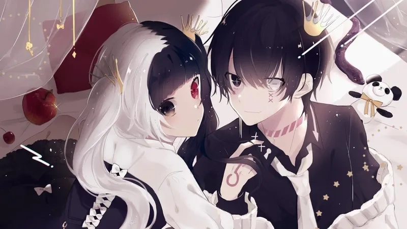 Cùng ngắm ảnh anime đôi ngầu cá tính