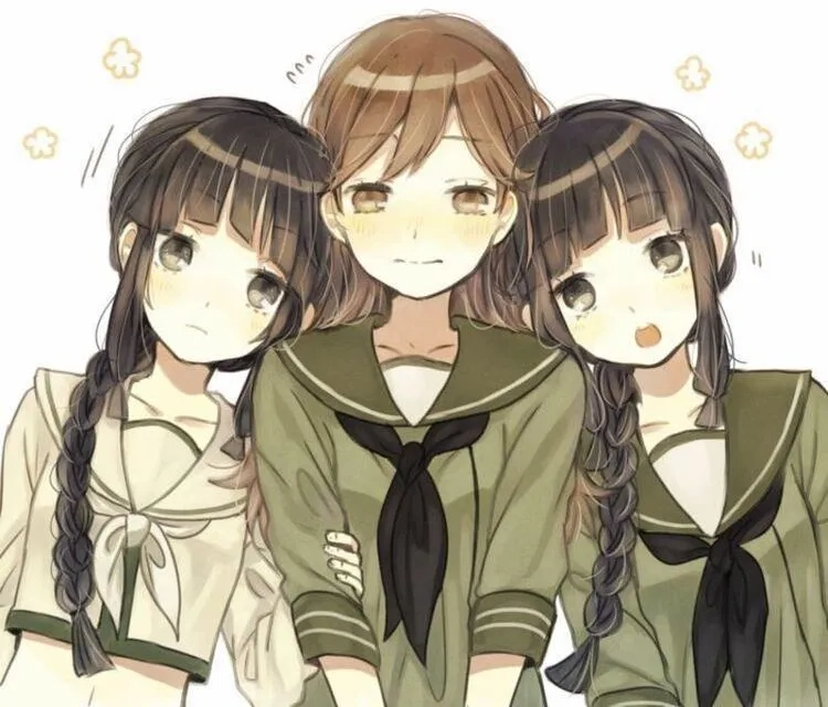 Tải ngay avatar 3 người bạn thân cute dễ thương