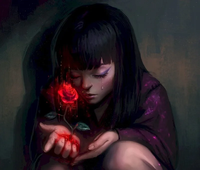 Sở hữu hình avatar nữ buồn ý nghĩa