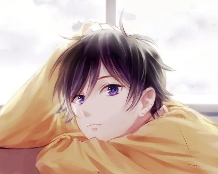 Bộ avatar lạnh lùng hình anime nữ ngầu trắng đen siêu ngầu