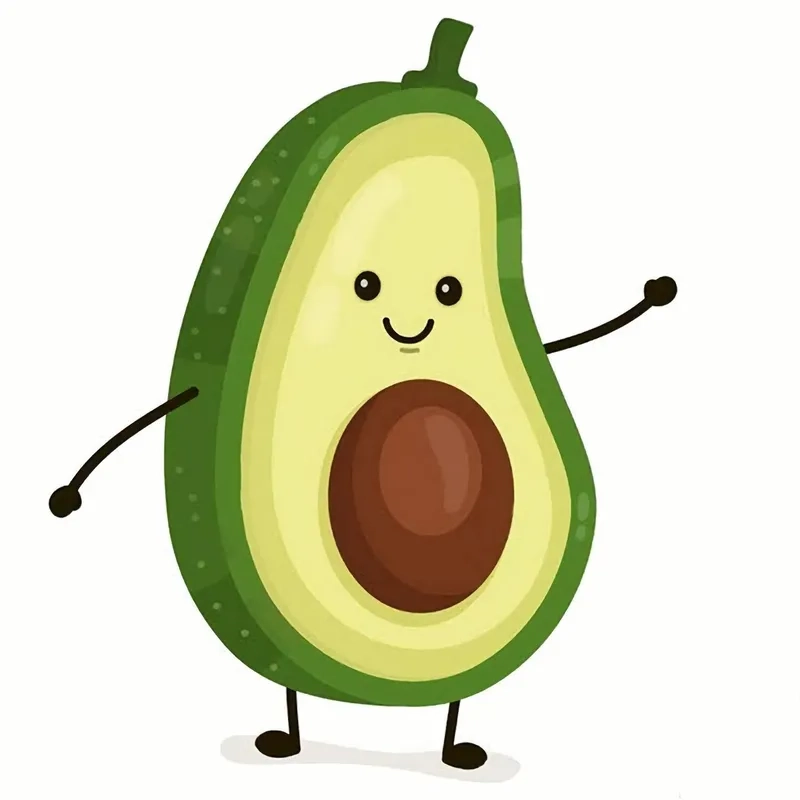 Tải ngay avatar trái bơ cute cực xinh
