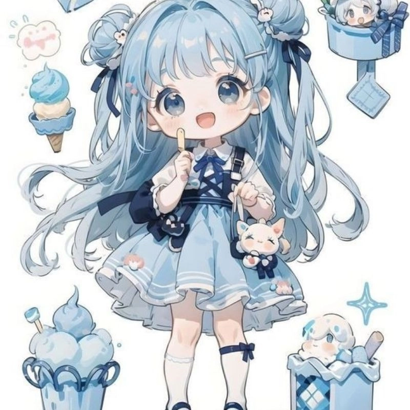 Dành riêng cho bạn avatar cute nữ chibi ngọt ngào dễ thương