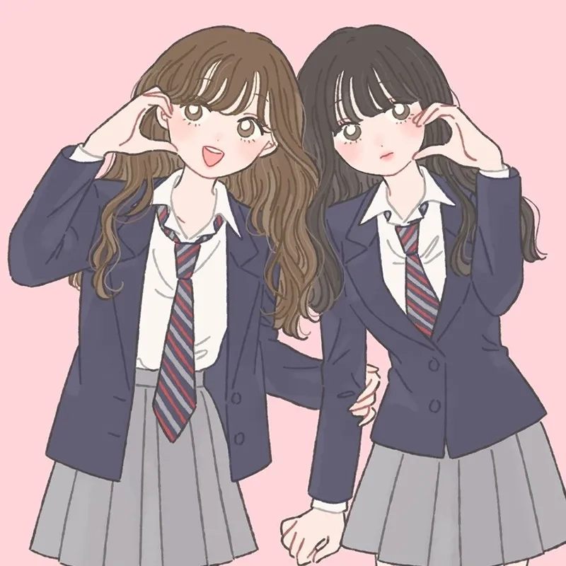 Khám phá avatar đôi cho 2 người bạn thân nữ cute dễ thương