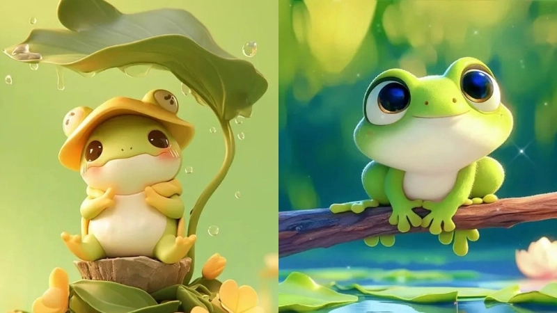 Tổng hợp ảnh avatar con ếch cực dễ thương và độc đáo 
