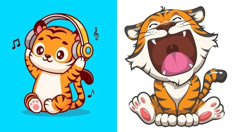  Tổng hợp ảnh avatar con hổ chất ngầu cho mạng xã hội 