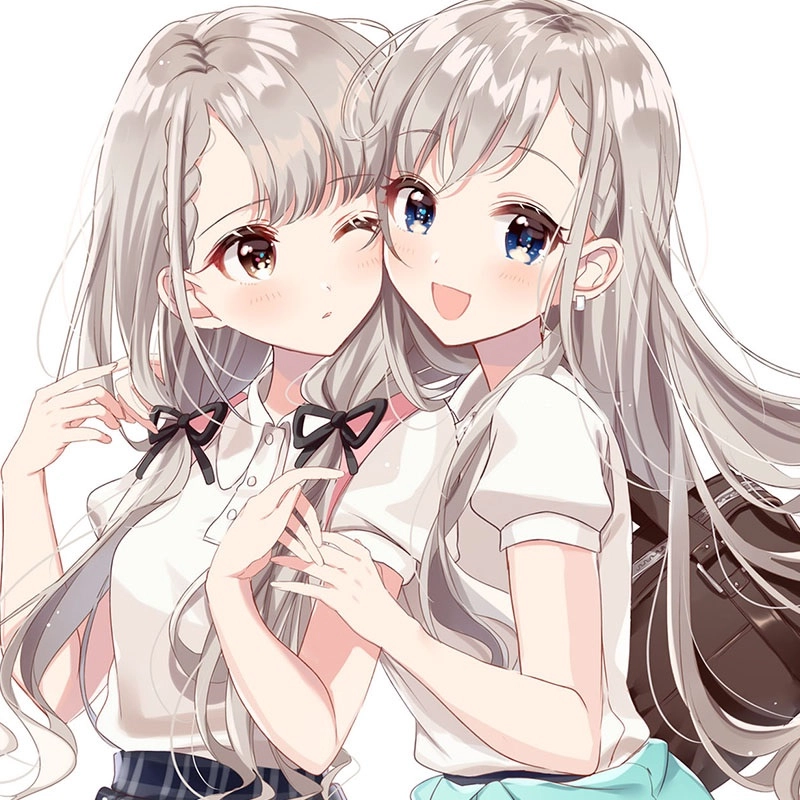 Khám phá avatar đôi bff nữ chibi cute cho hội bạn thân