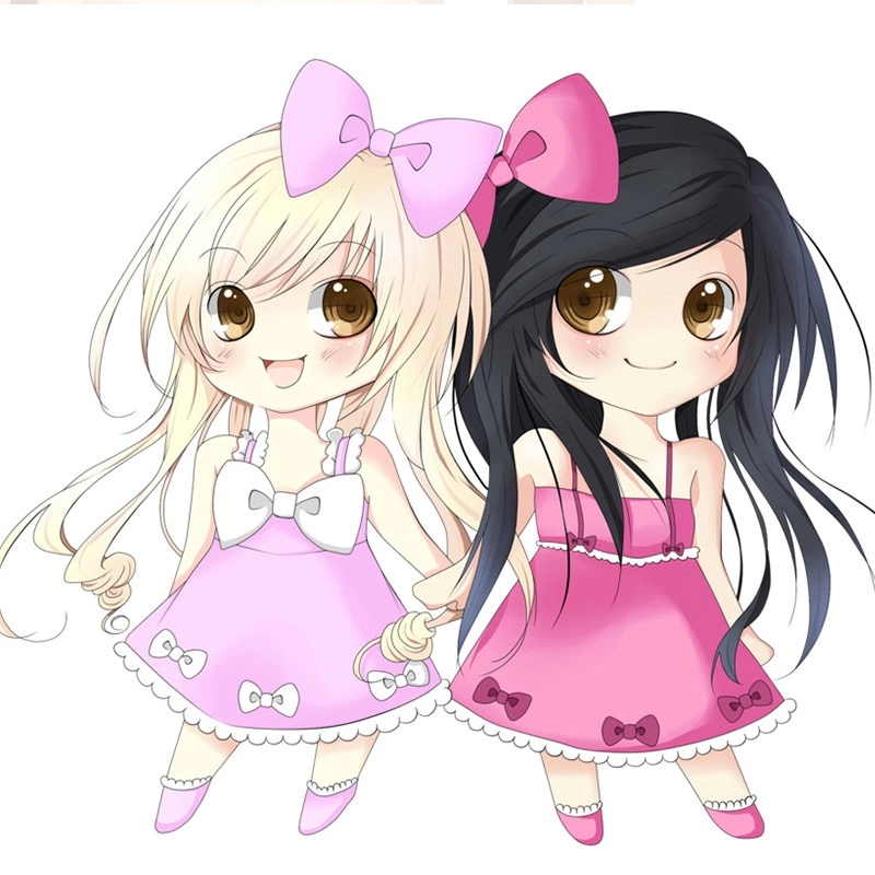Khám phá anime chibi cute avatar đôi bff nữ chibi đẹp nhất