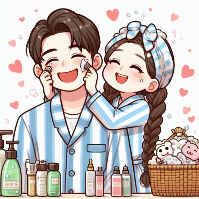 Khám phá avatar ảnh cặp đôi anime chibi cute dễ thương