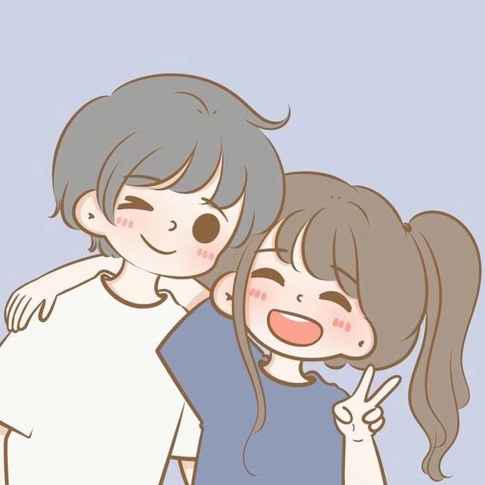 Tải chibi avatar đôi bff cute cho bạn thân cực dễ thương