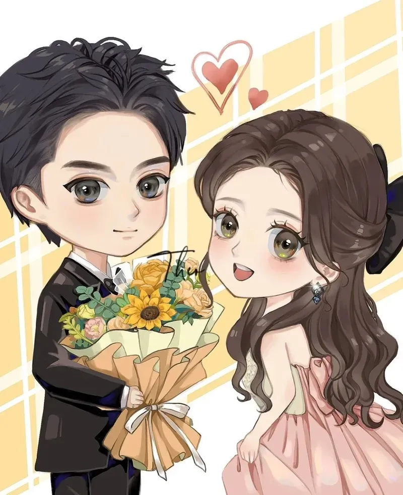 Khám phá avt đôi chibi avatar đôi bff cute mới lạ