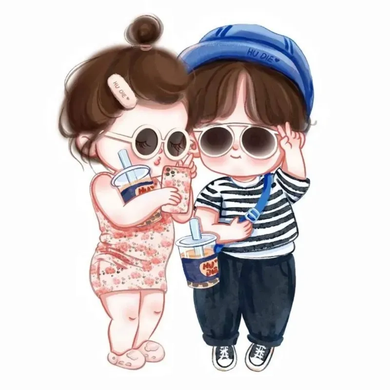 Đừng bỏ qua avatar đôi cute anime chibi độc đáo