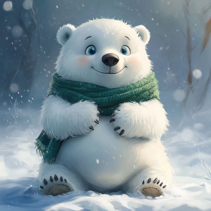 Chiêm ngưỡng hình nền con gấu trắng siêu đẹp