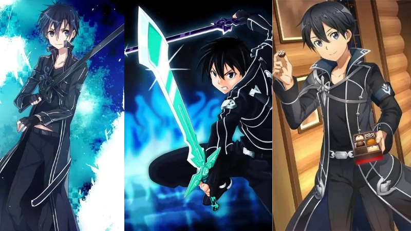  Kho hình avatar kirito đen trắng và full màu cực chất 