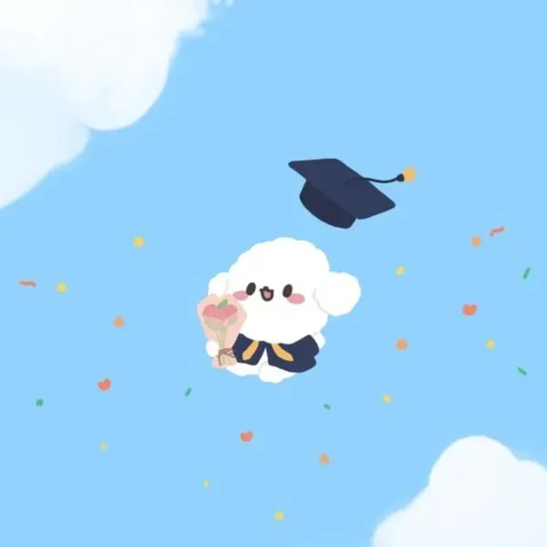 Trang trí với hình nền máy tính dễ thương màu xanh dương siêu xinh