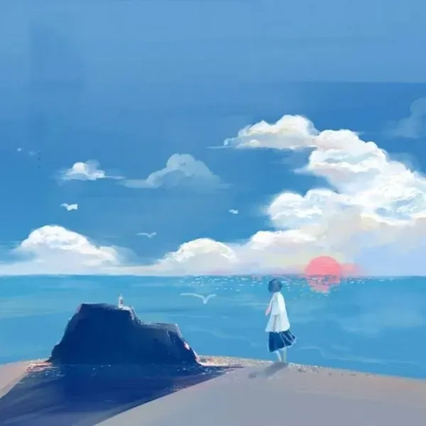 Thử ngay dễ thương hình nền xanh dương cute cho máy tính