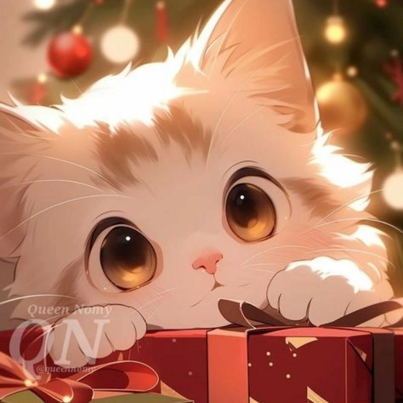 Dễ thương với avatar anime chibi cute girl mèo