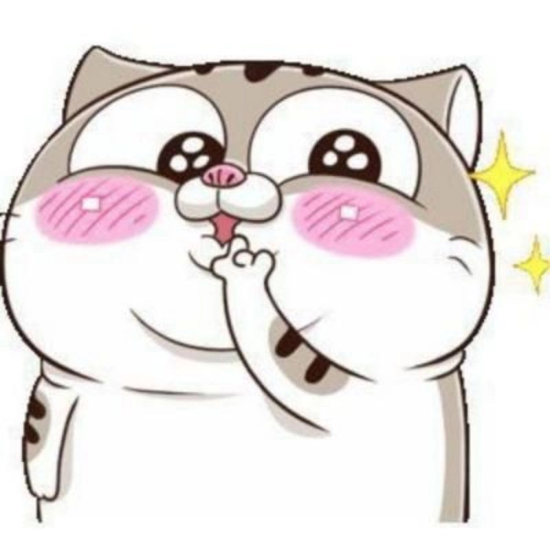 Lưu ngay avatar dễ thương cute mèo chibi mập làm hình nền