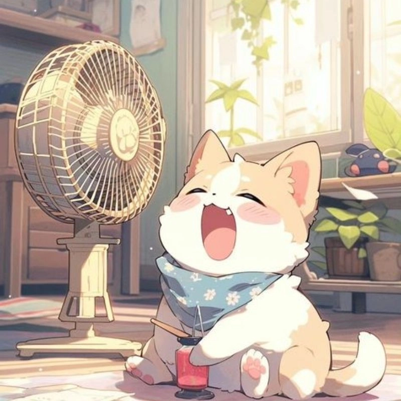 Lưu về avatar anime chibi cute girl mèo siêu cấp đáng yêu