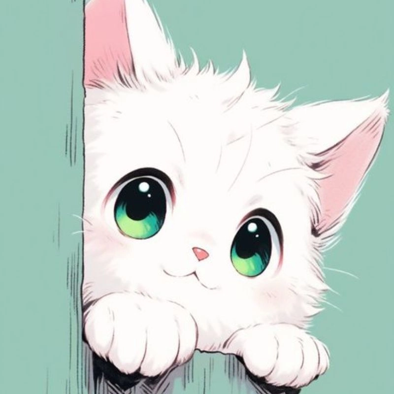 Bộ sưu tập avatar ảnh mèo cute chibi siêu yêu