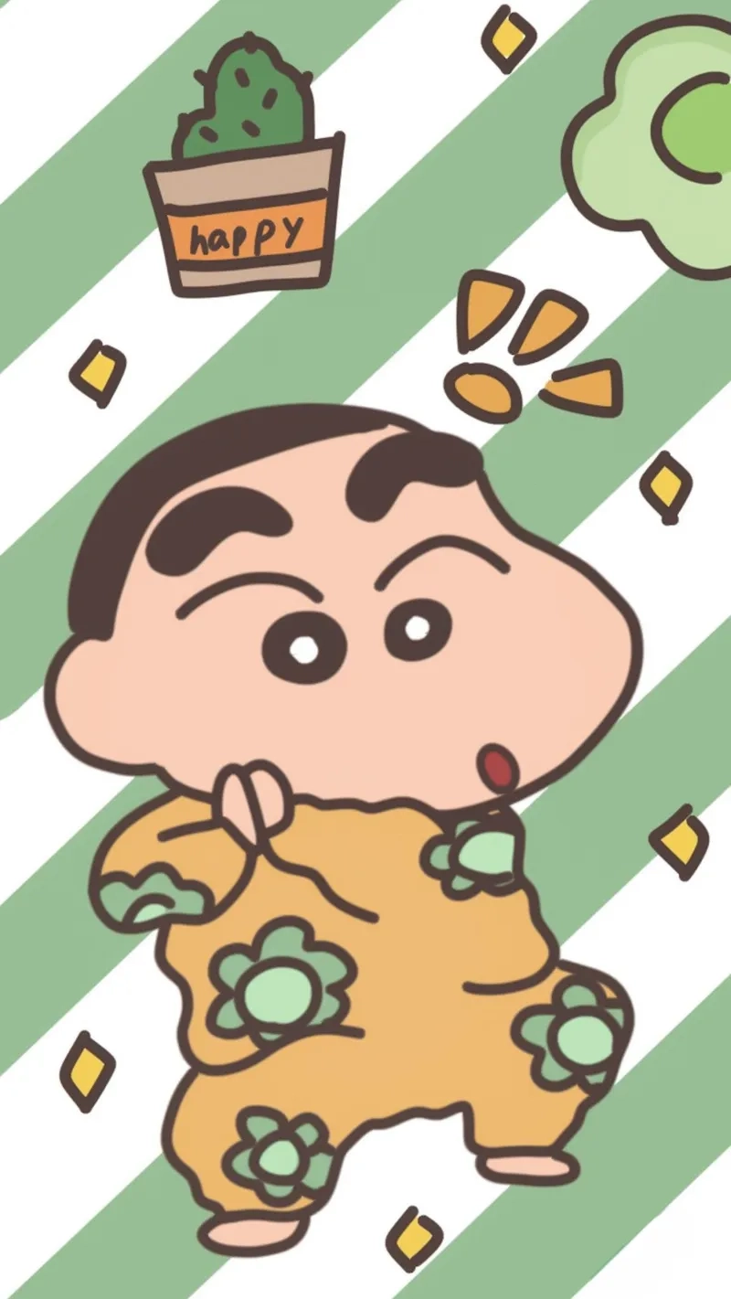 Bắt mắt với hình nền laptop shin cậu bé bút chì