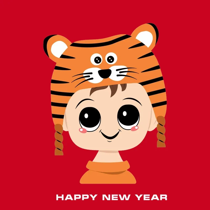 Khám phá avatar tết 2022 con hổ cá tính