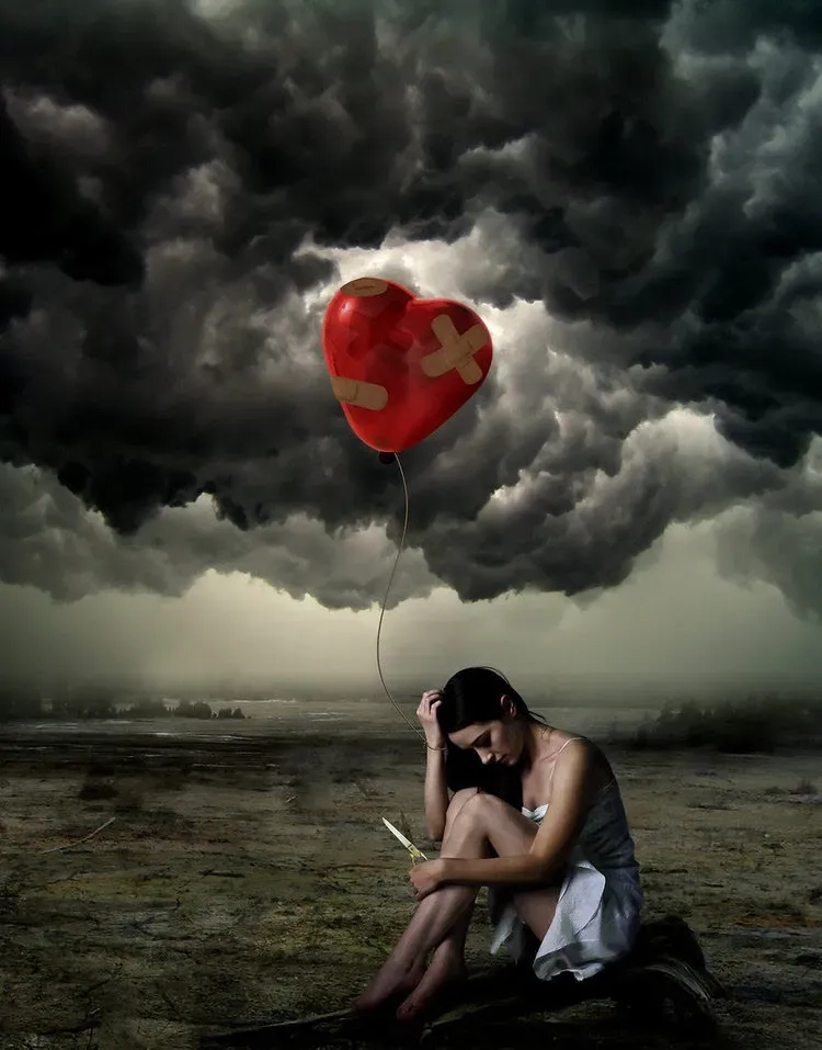 Tải hình nền đen thất tình đậm chất tâm trạng