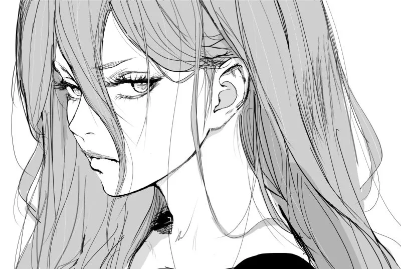 Thử ngay avatar trắng đen nữ bí ẩn