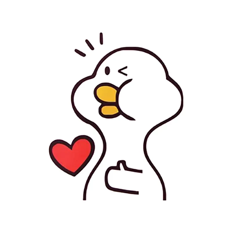 Tải về avatar vịt trắng cute vui nhộn