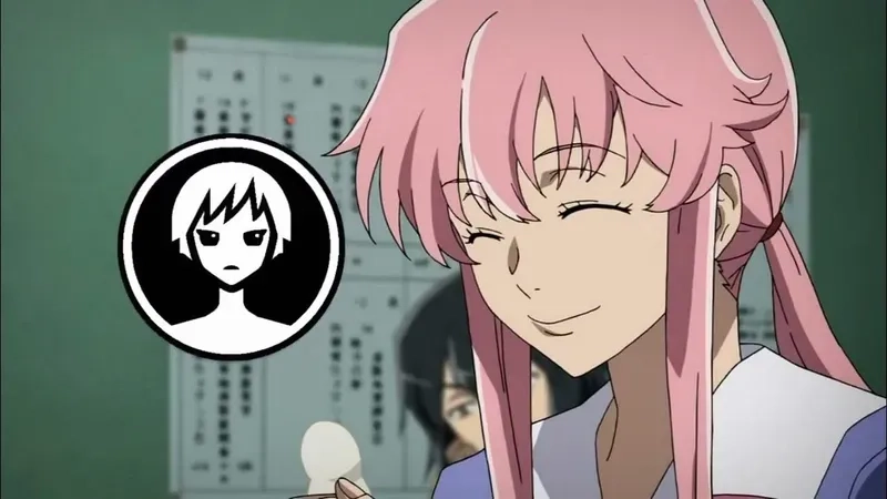 Thần thái điên loạn của mirai nikki yuno