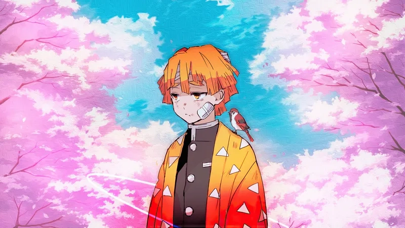 Chọn ngay hình nền kimetsu yaiba zenitsu siêu đẹp
