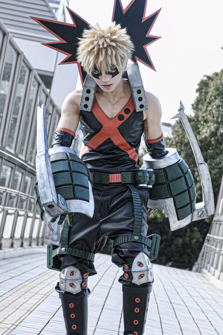 Bakugou cosplay tái hiện chính xác từng chi tiết