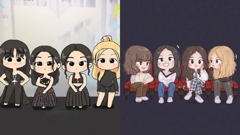  Mê mẩn trước bộ ảnh Blackpink cute chibi đầy màu sắc 