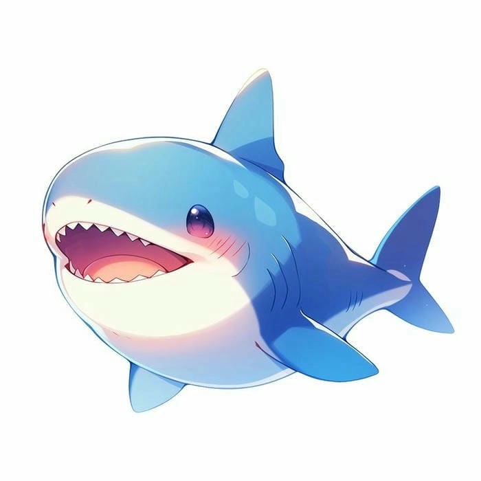 Khám phá ngay cá mập chibi cực đáng yêu