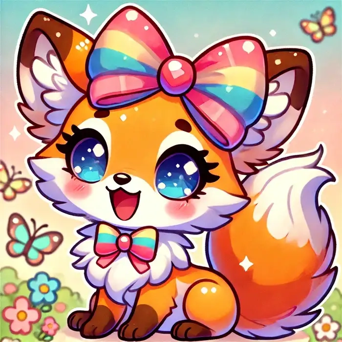 Ngắm ảnh con cáo chibi cực dễ thương