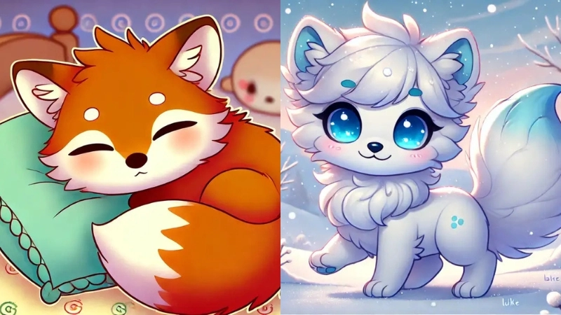  Kho tàng ảnh cáo chibi cute đẹp lung linh ai cũng thích 