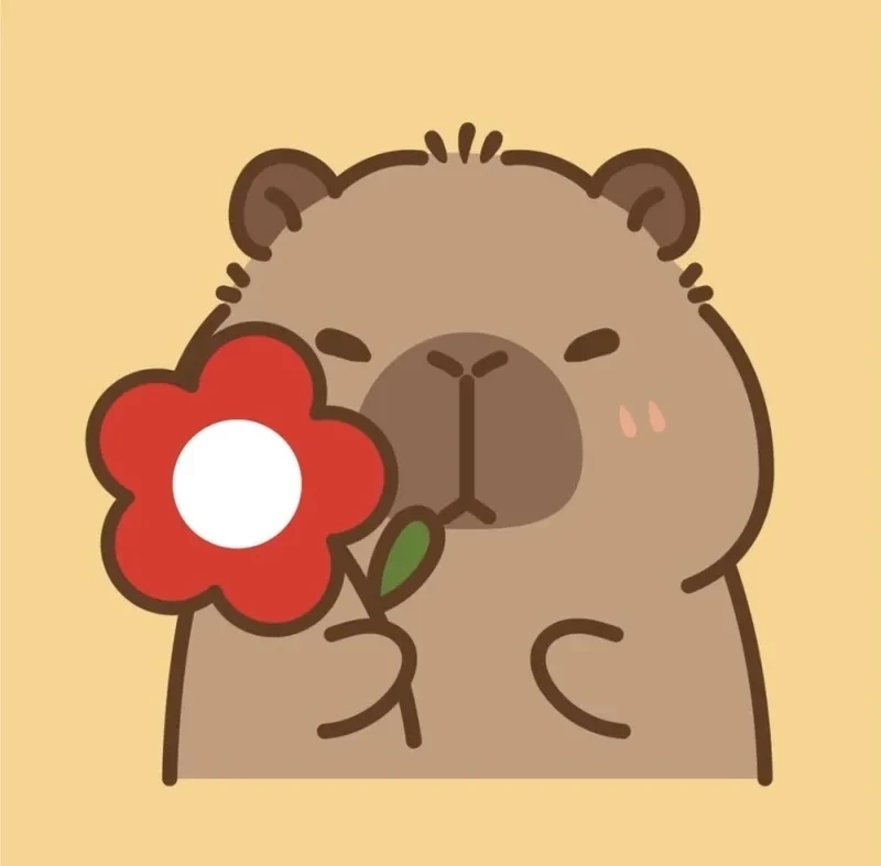 Tải ngay chibi hình capybara chibi cute đáng yêu