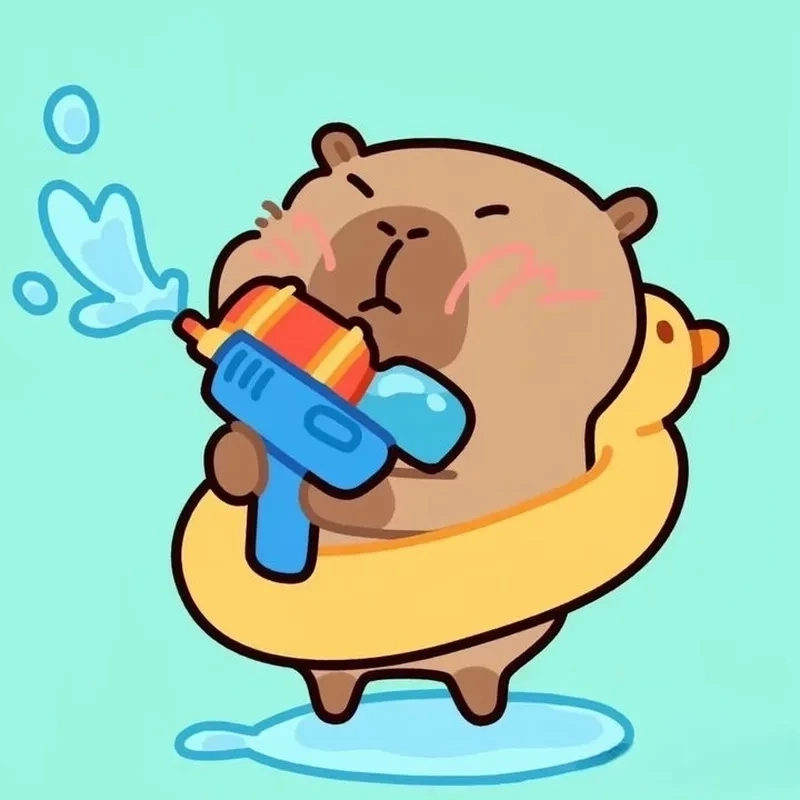 Chiêm ngưỡng chibi cute hình capybara chibi cute cực hot