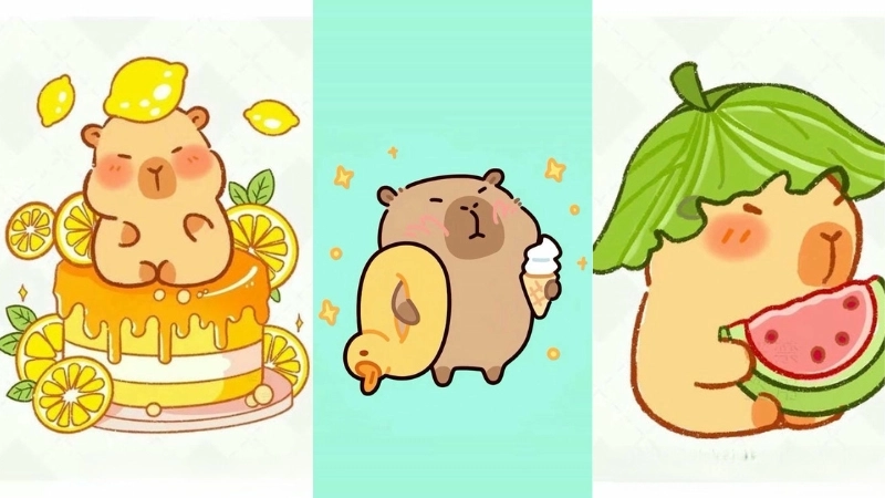  Top những ảnh capybara chibi dễ thương khiến bạn mê mẩn 
