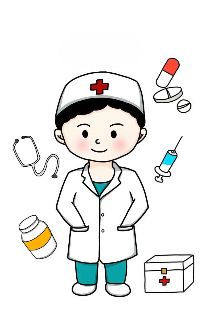 Khám phá ngay bác sĩ hoạt hình dễ thương cho slide